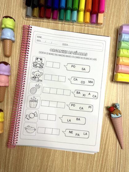 APOSTILA ORGANIZE AS SÍLABAS SIMPLES - Imagem 4