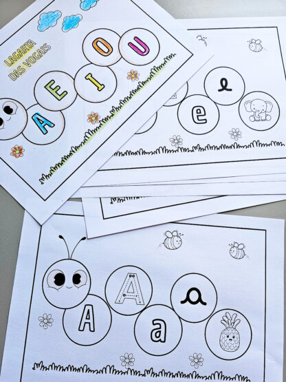 Atividade Primavera Educação Infantil – Lagarta das Vogais - Imagem 2