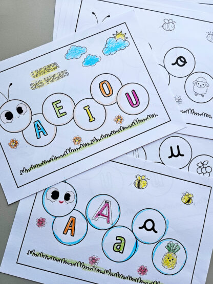 Atividade Primavera Educação Infantil – Lagarta das Vogais