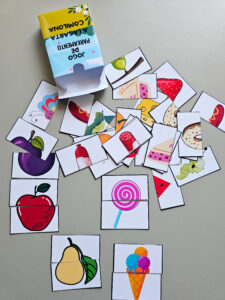 Jogo de Pareamento de Imagens – A Lagarta Comilona