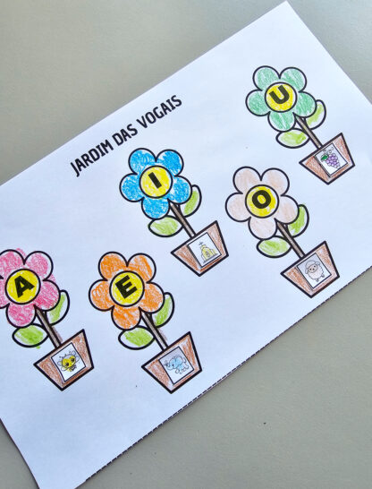 Atividade Primavera – Jardim das Vogais