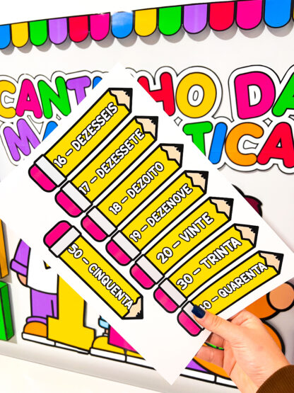 Cantinho da Matemática Atividades de Matemática para Sala de Aula – Cantinho com Fichas de Adição, Subtração, Multiplicação e Divisão 🧮🎯 - Imagem 7