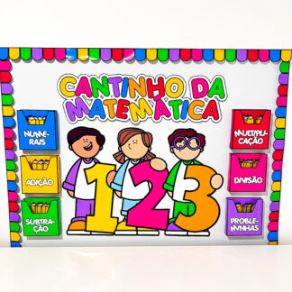 Cantinho da Matemática Atividades de Matemática para Sala de Aula – Cantinho com Fichas de Adição, Subtração, Multiplicação e Divisão 🧮🎯