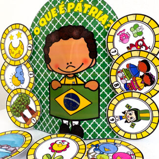 Luva com o poema “O que é Pátria”