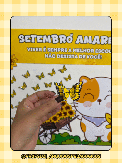 Painel Setembro Amarelo + Cartão Porta-Bis - Imagem 3