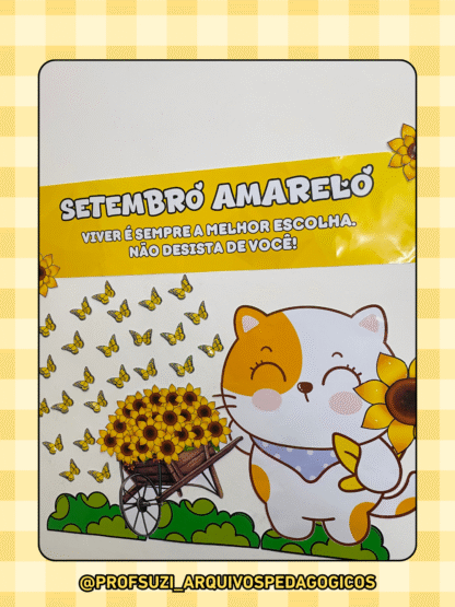Painel Setembro Amarelo + Cartão Porta-Bis - Imagem 5