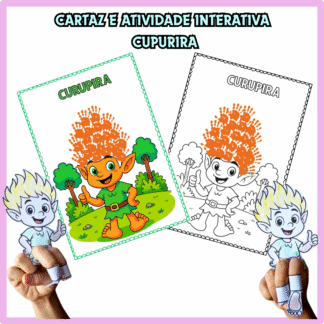 Cartaz e atividade do curupira