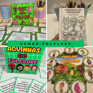 Combo de atividades sobre o Dia do Folclore Brasileiro
