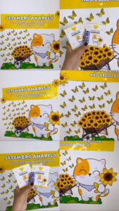 Painel setembro amarelo + cartão porta bis