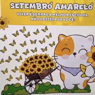 Painel Setembro Amarelo + Cartão Porta Bis