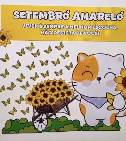 Painel Setembro Amarelo + Cartão Porta Bis