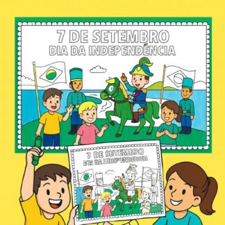Painel Independência para Colorir
