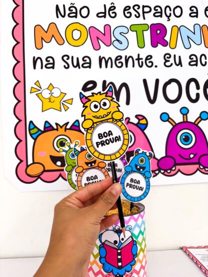 Kit Semana de Provas Tema Monstrinhos - Imagem 7