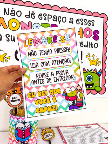 Kit Semana de Provas Tema Monstrinhos - Imagem 8