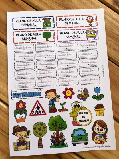 ADESIVOS PARA PLANO DE AULA SETEMBRO/25