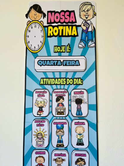Painel de Rotina Escolar