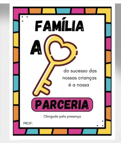 Bilhetinho reunião de pais