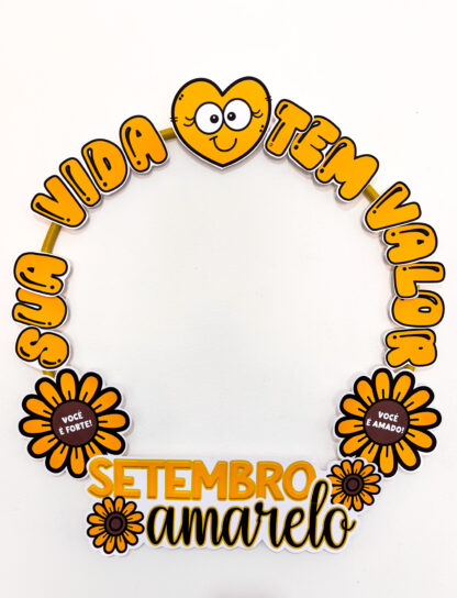 Moldura para Bambolê Setembro Amarelo - Imagem 6