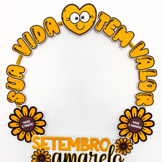 Moldura para Bambolê Setembro Amarelo