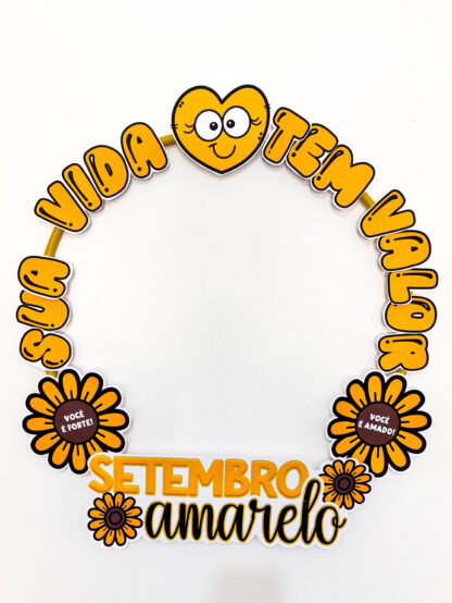Moldura para Bambolê Setembro Amarelo
