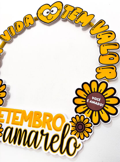Moldura para Bambolê Setembro Amarelo - Imagem 4