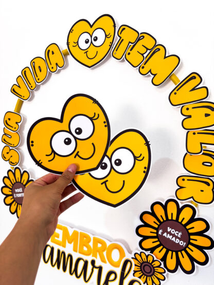 Moldura para Bambolê Setembro Amarelo - Imagem 5