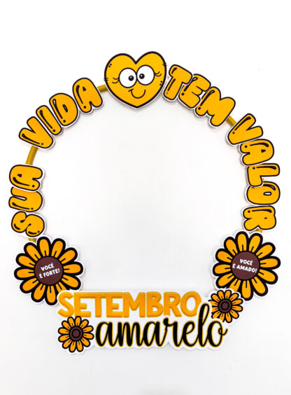 Moldura para Bambolê Setembro Amarelo - Imagem 3