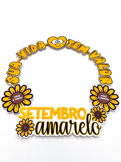 Moldura para Bambolê Setembro Amarelo - Imagem 2