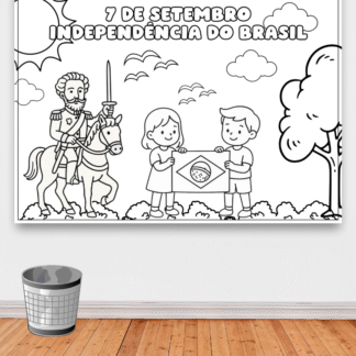 PAINEL DA INDEPENDÊNCIA PARA COLORIR