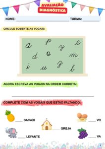 Avaliação Diagnóstica de Alfabetização