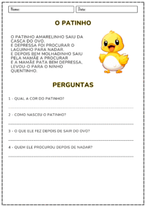 INTERPRETAÇÃO DE TEXTINHOS – LETRA BASTÃO