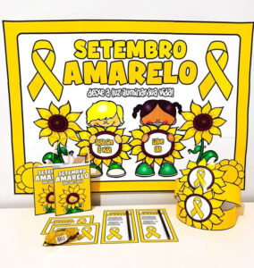 Kit Painel e Lembrancinhas – Setembro Amarelo
