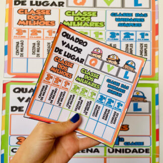 QUADRO VALOR DE LUGAR – Transforme a matemática em algo visual e significativo!